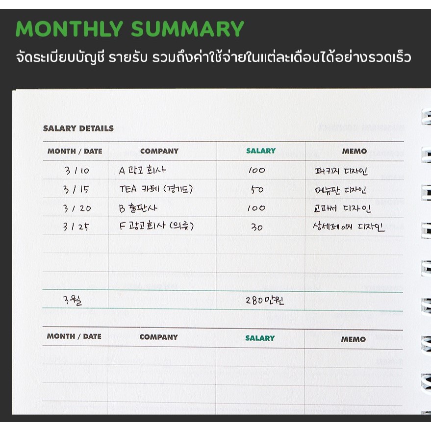 Worker’s Planner for Freelancer แพลนเนอร์วางแผนงานสำหรับฟรีแลนเซอร์ ราคา ถูกที่สุด ดีลบีเคเค แกลเลอรีภาพที่ 5