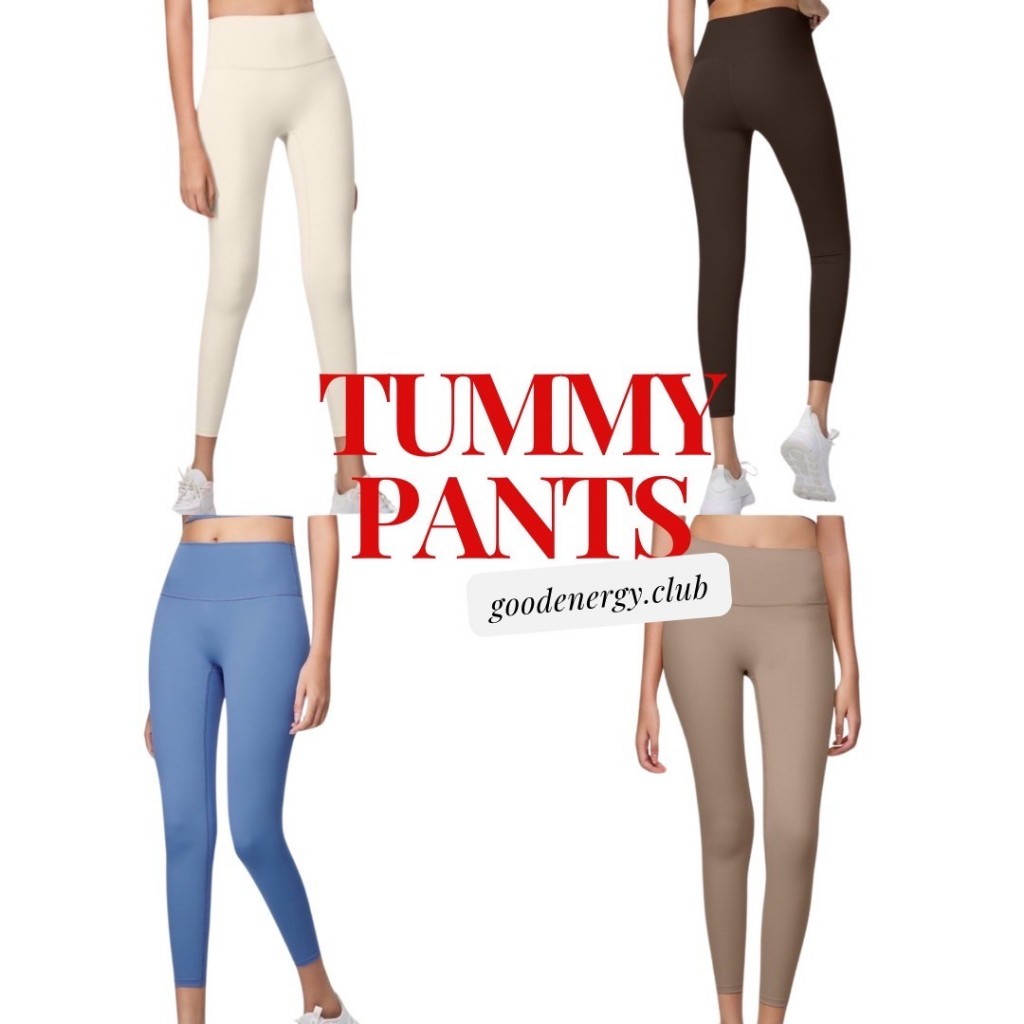 GOOD ENERGY CLUB - TUMMY PANTS I กางเกงออกกำลังกายผู้หญิง เลกกิ้งออกกำลังกาย ยืดตามตัว กางเกงโยคะ
