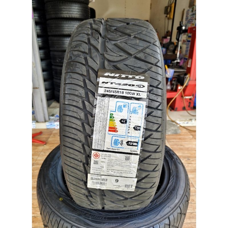 245/45R18 ยางใหม่! ค้างปี 21 NITTO 420SD