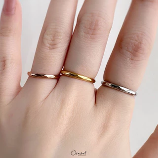 Orachat | Klear 14k ring. (แหวนตัวเรือนสแตนเลส)