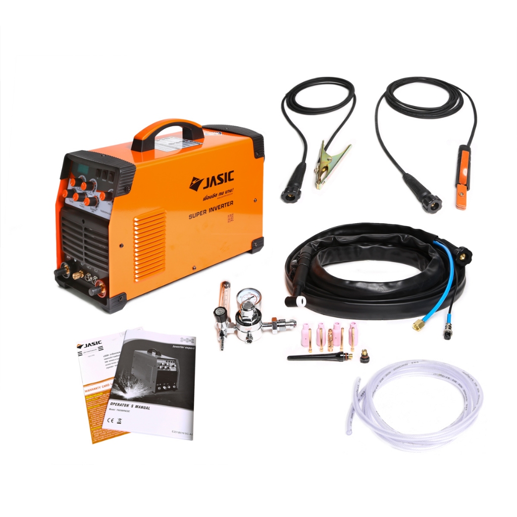 JASIC เครื่องเชื่อม TIG/MMA 200/160 แอมป์ รุ่น TIG200PACDC(E20101) ระบบ AC/DC แรงดันไฟ 1 เฟส 220 โวล
