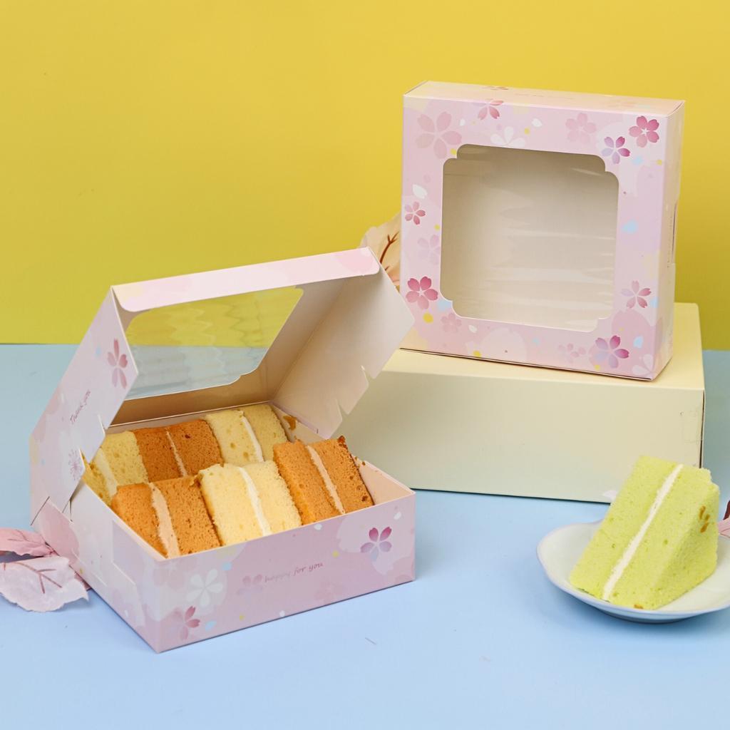 Boxjourney กล่องชิฟฟ่อนพิมพ์ลาย 15x15x5 ซม. (20 ชิ้น/แพ็ค) (เคลือบภายใน)