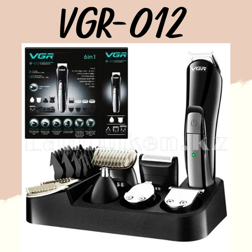 VGR ปัตตาเลี่ยนตัดผมแบบไร้สาย รุ่น V-012 ปัตตาเลี่ยนตัดแต่งทรงผมและหนวด เครา จอน แบบไร้สาย
