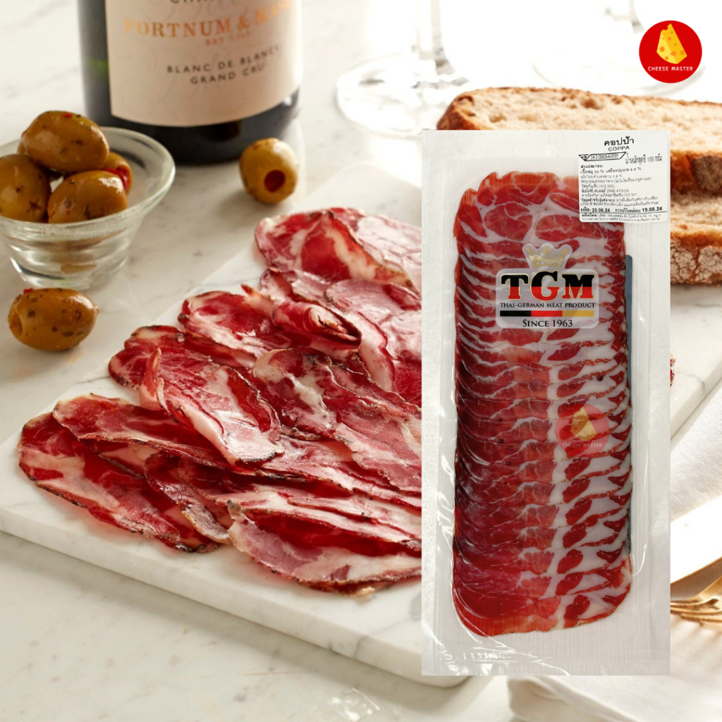 Italian Coppa Ham TGM 100g แฮมอิตาลี คอปปาแฮม TGM แฮมสันคอหมูสไตล์อิตาเลียน