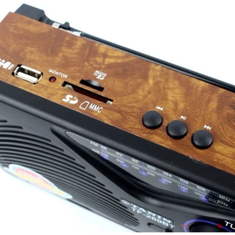 TANIN รุ่น TF-268 วิทยุธานินท์ วิทยุทรานซิสเตอร์  วิทยุ AM-FM ใช้ถ่าน/ไฟฟ้าได้ คลื่นชัด เสียงใส