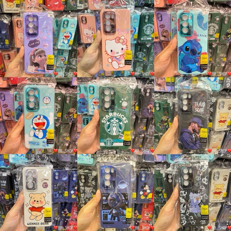 เคสกำมะหยี่การ์ตูนโครเมี่ยมกล้อง รุ่นOPPO Reno12(5G)/Reno12Pro(5G) !!ตรงรุ่น!! (มี12ลาย) เคสการ์ตูน สินค้าพร้อมส่งในไทย