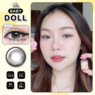คอนแทคเลนส์ รุ่น Baby Doll Brown / Gray (ขนาดบิ๊กอาย) - คิตตี้ คาวาอิ Kitty Kawaii (Vial)