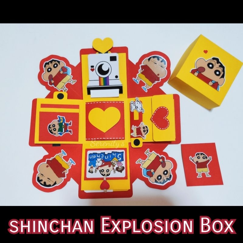 Shinchan Explosion Box กล่องระเบิด ชินจัง กล่องของขวัญ ลูกเล่นเยอะ