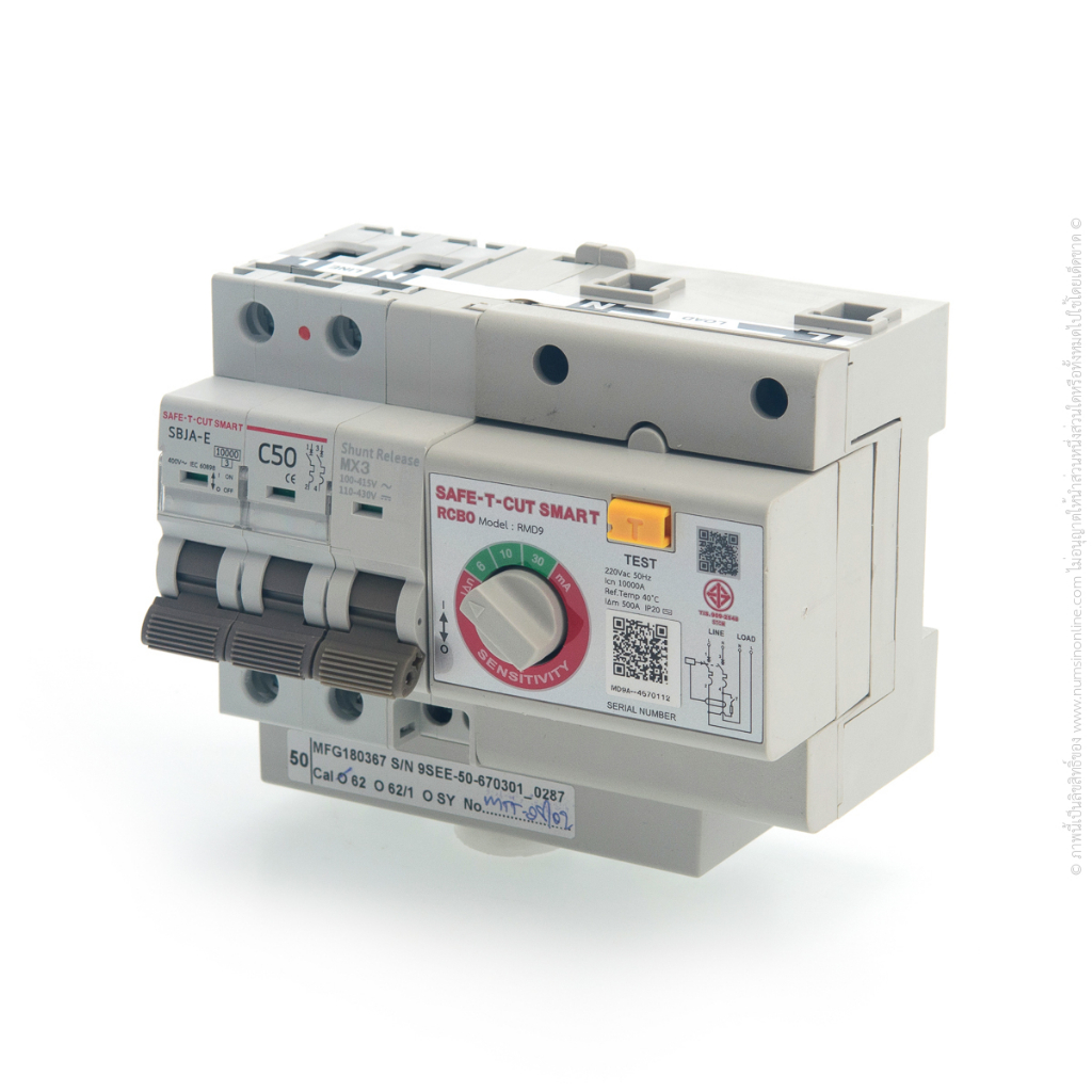 โมดูลกันดูด 50A 2P SAFE-T-CUT