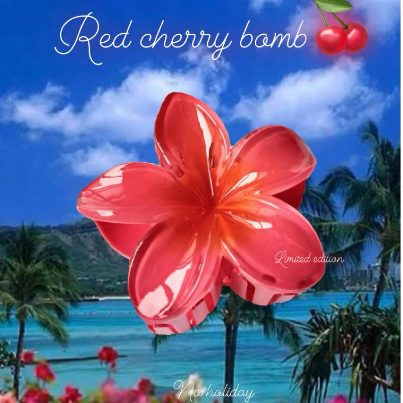 🏝☀️🍉Summer hair clips👙🍷🍒กิ๊บหนีบผมดอกไม้ลีลาวดี🦩🏖️⛱️ขนาด8cm(จัดส่งเร็ว1-2วัน)