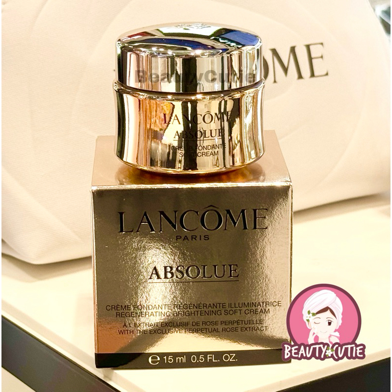 Lancome Absolue Regenerating Brightening Soft Cream 15 ml. ผลิตปี 2024 สินค้าพรีเมียม แท้ จาก King Power และ Central