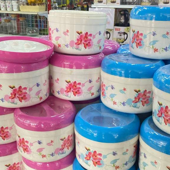 หม้ออุ่นอาหารพลาสติก สามารถเก็บข้าวสวย/ข้าวเหนียวให้อุ่นได้นาน 3-5ชั่วโมง