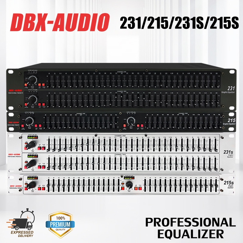 DBX-AUDIO 215/215S/215SUB/231SUB/231 Dual Channel 15-Band Equalizer อีควอไลเซอร์ โปรเซสเซอร์เสียงที่