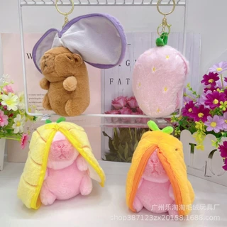 พวงกุญแจ คาปิบารา YS206 ขนนิ่ม น่ารักๆ ห้อยกระเป๋า ห้อยกุญแจ พร้อมส่งจากไทย