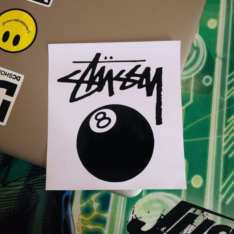 สติ๊กเกอร์ Stussy งานไดคัท PVC สติ๊กเกอร์ติดรถ กันน้ำ ติดได้ทุกชิ้นงาน ขนาด 10x12