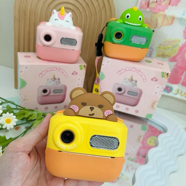 รุ่นใหม่! พร้อมส่ง✨กล้องถ่ายรูปเด็ก Full HD ปริ้นได้! ภาพคมชัด Full HD ถ่ายวีดีโอได้ 🎥 รุ่นอัพเกรทมีแฟลช📸