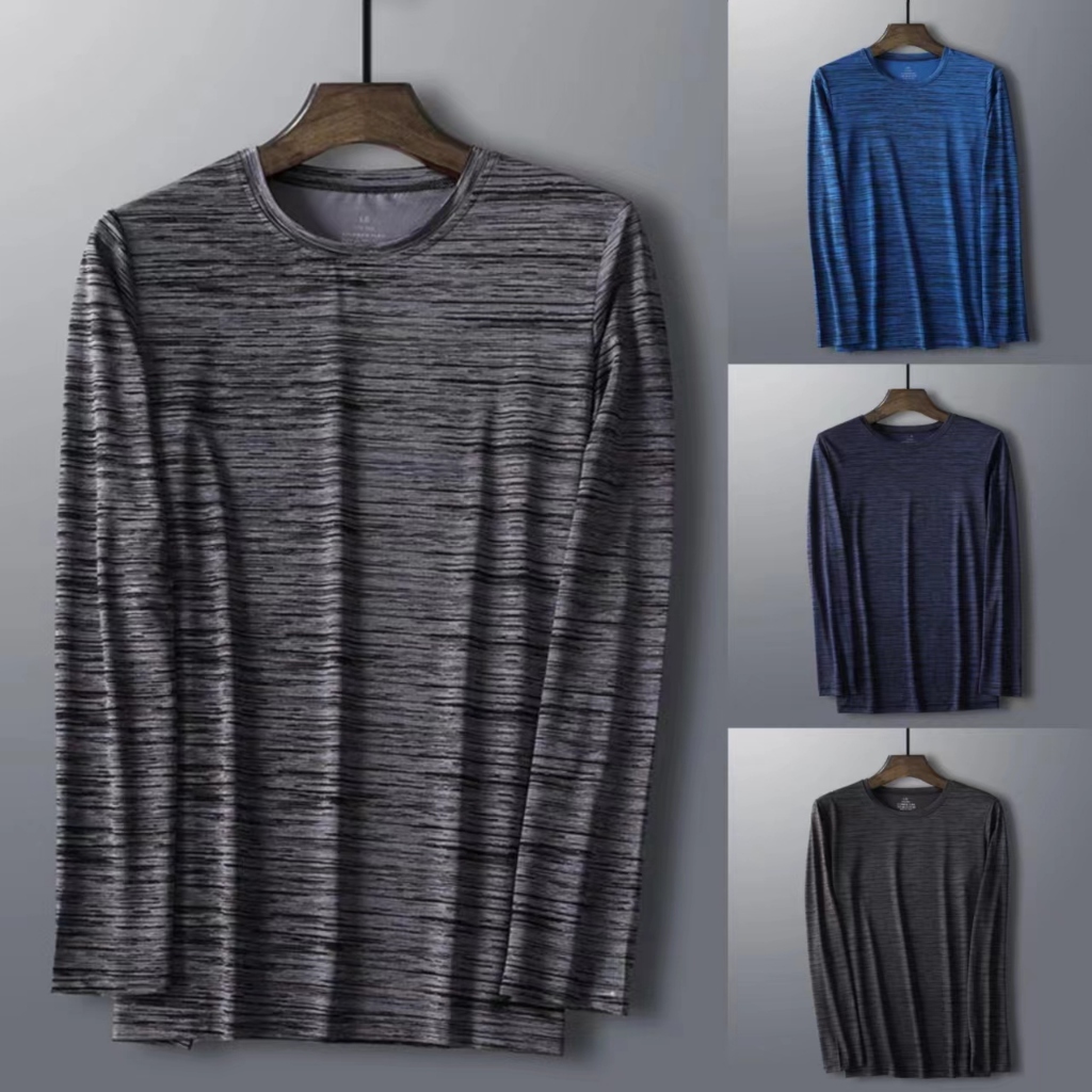 ใหม่ เสื้อยืดแขนยาวผู้ชาย ผ้านิ่มดีใส่สบายไม่ร้อน รุ่นTX-106