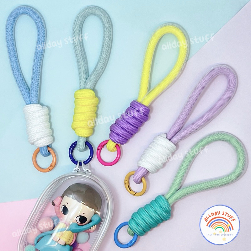 สายคล้องเชือกพวงกุญแจ ตาข่าย 16 cm. สายใหญ่ ไม่บาง สำหรับคล้อง plush toy อะไหล่พวงกุญแจ ห้อยกับกระเป๋า/โทรศัพท์มือถือ