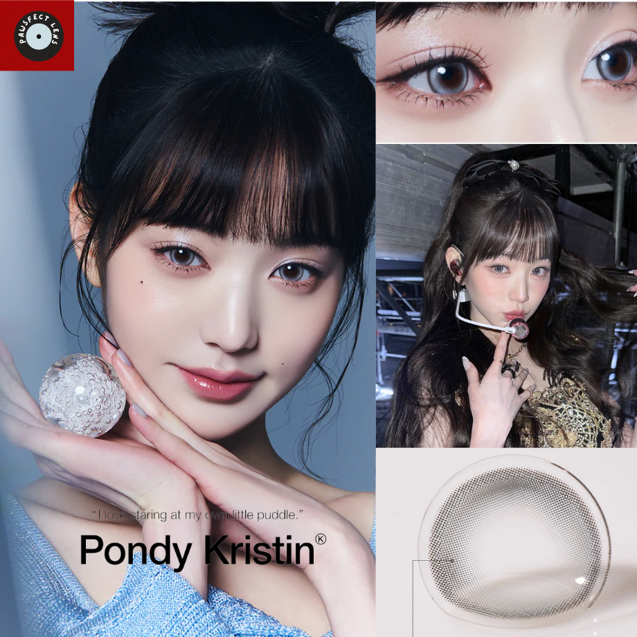 ลด 30% 🔥 Pondy Kristin - Gray 1 Day สีฟ้าอ่อน เลนส์วอนยอง รายวัน [Clearance Sale]