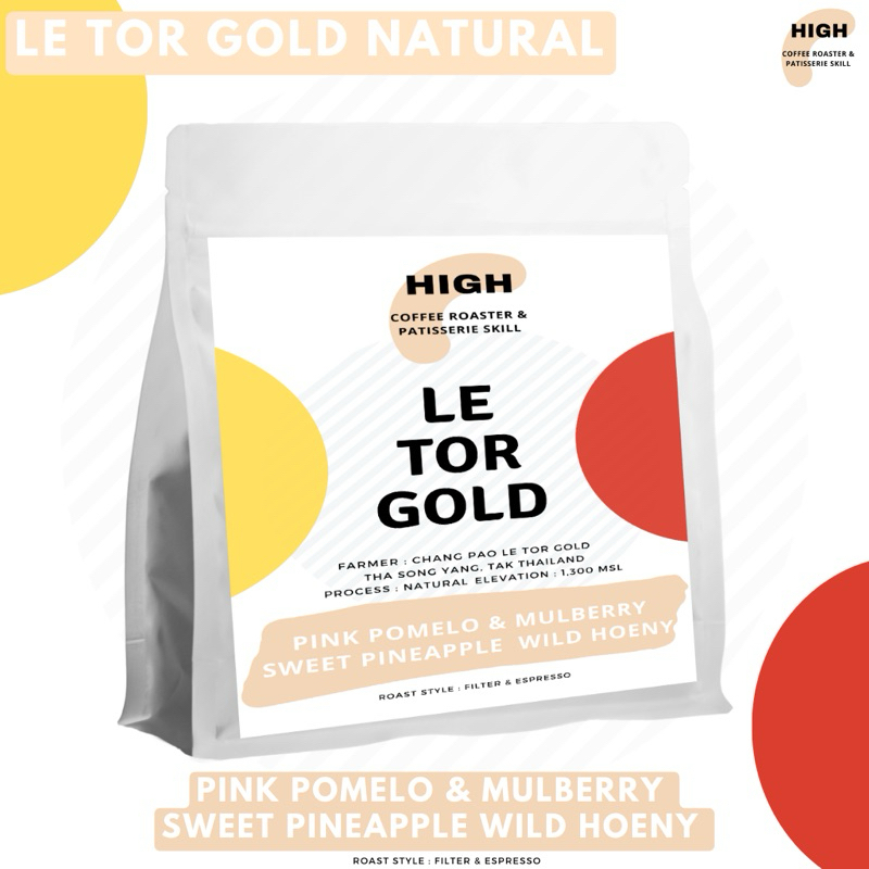 ซื้อ เมล็ดกาแฟ เลอตอโกลด์ ช่างเปา Le Tor Gold คั่วอ่อน Natural Process