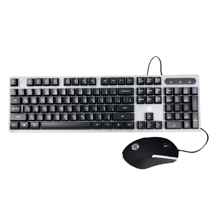KEYBOARD & MOUSE (คีย์บอร์ดและเมาส์) HP KM300F LITE (BLACK)
