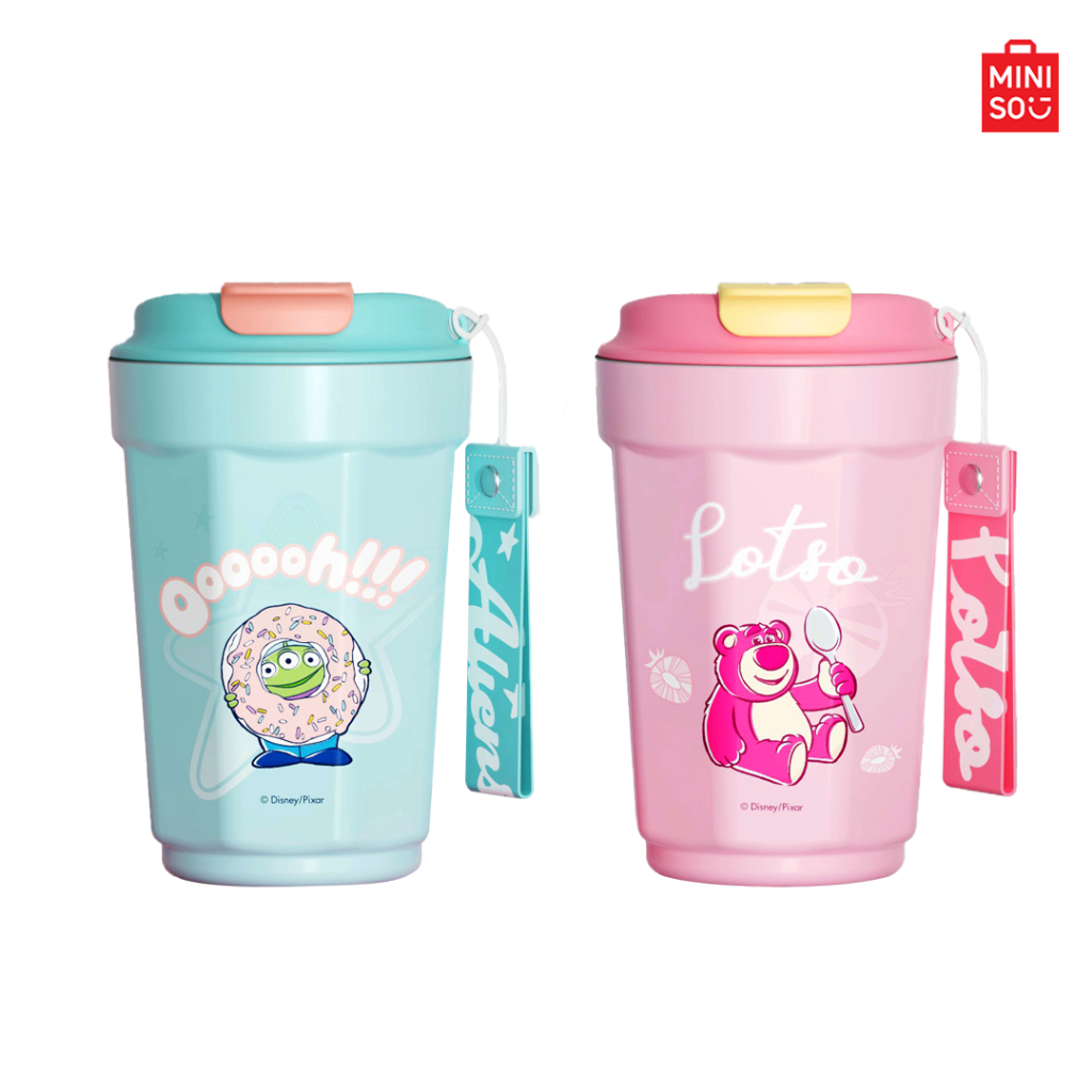 MINISO แก้วเก็บความเย็น พร้อมฝายกดื่ม Disney Pixar Food Collection (360mL)