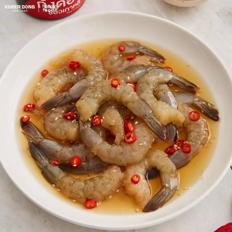 koreadong โคเรียดอง Set  6 กระปุก แซลมอน 3 กุ้ง 3 ฟรี!! น้ำจิ้ม 2 สูตร thumbnail 5