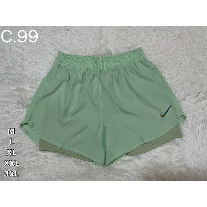 กางเกงวิ่งผู้หญิง ผ้าร่มมีซับใน Running woman NK19