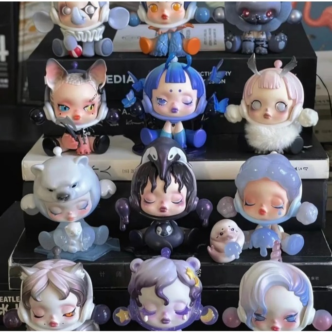 พร้อมส่ง ส่งไว กล่องสุ่ม Popmart SKULLPANDA SP The Mare Of Animal Series Basic Link
