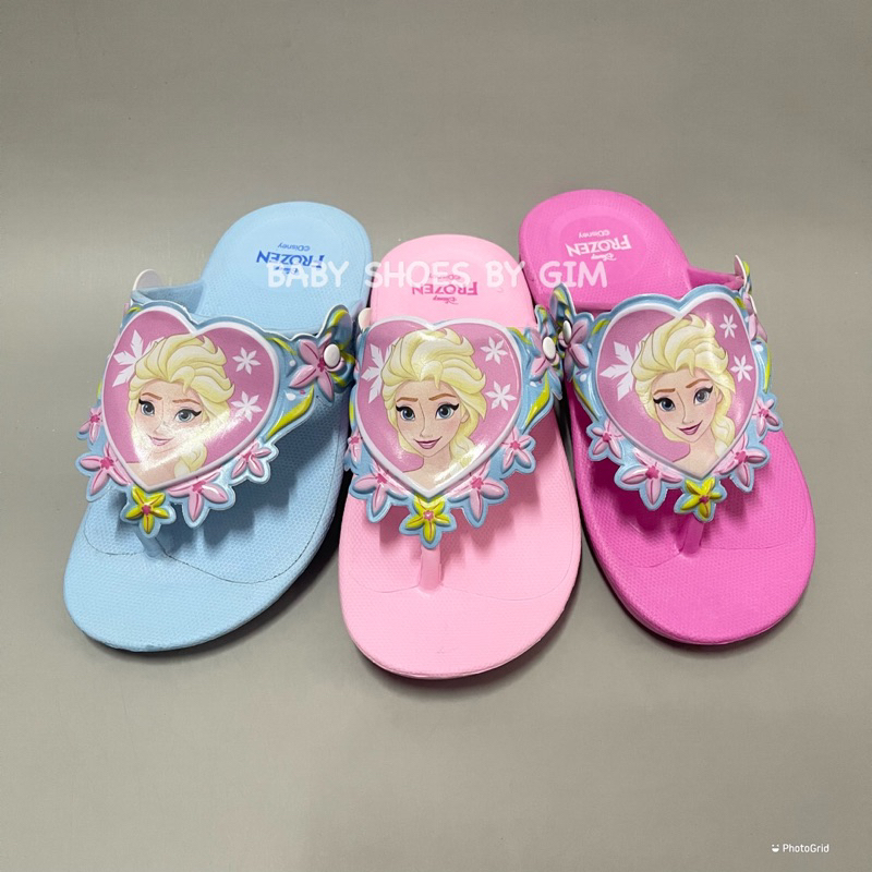 รองเท้าแตะเด็กผู้หญิง Frozen พื้นไฟล่อน ยี่ห้อkenta ของแท้100%