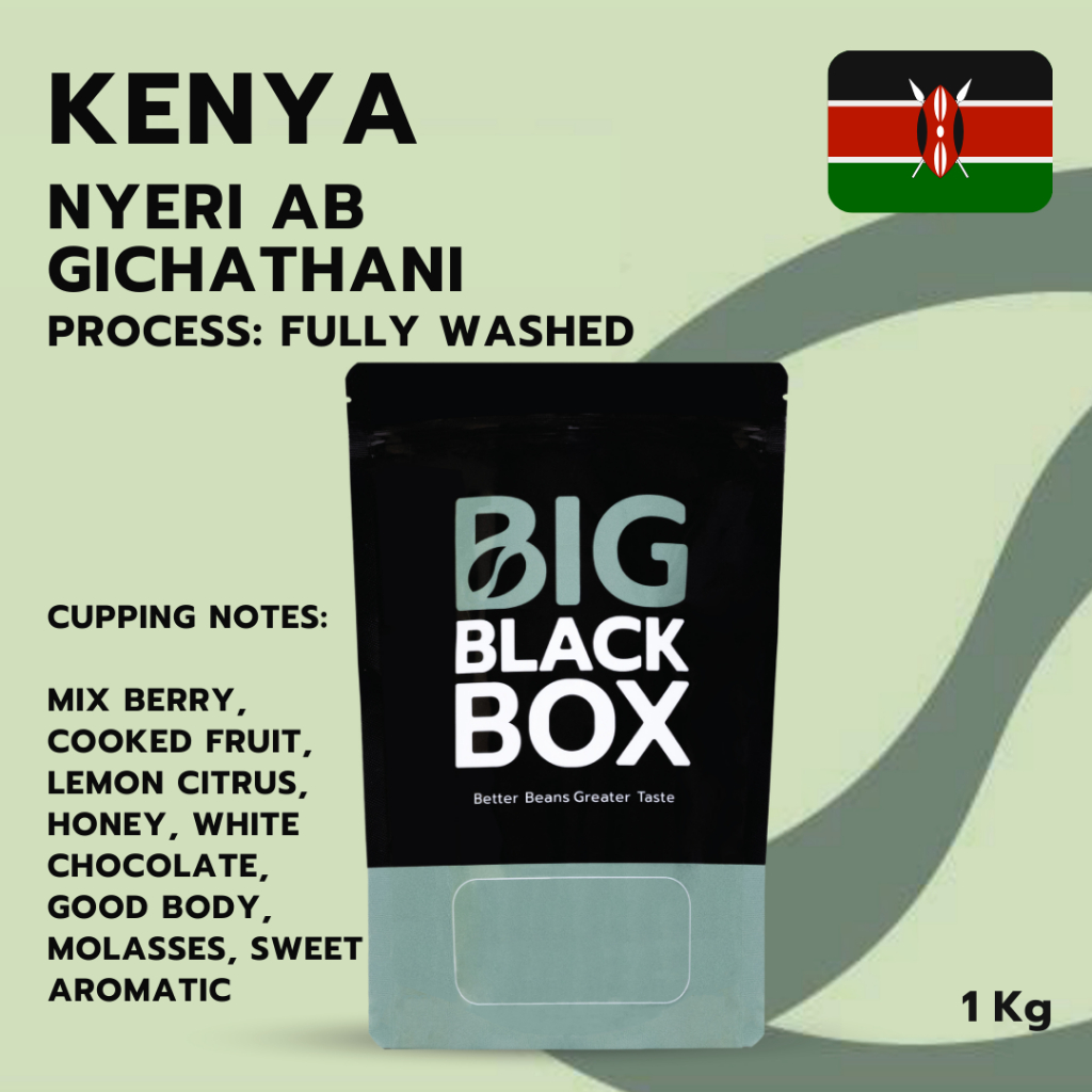 (S-KEN-046) สารกาแฟ Kenya Nyeri AB Gichathani  Fully Washed  1kg