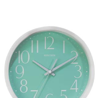 RHYTHM นาฬิกาแขวนผนัง ขอบพลาสติก หน้าปัดสี 22.3 ซม. ดีไซน์มินิมอล - CMG625NR