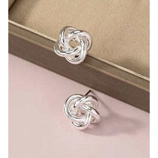 KYM.vibes - Atomic Stud Earrings ต่างหูแป้น ต่างหูมินิมอล