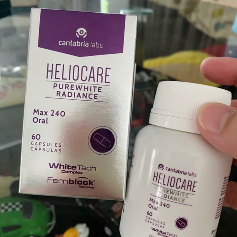 วิตามินกันแดด Heliocare PureWhite Radiance Max 240 เฮลิโอแคร์ เพียวไวท์ [กันแดดแบบกิน]