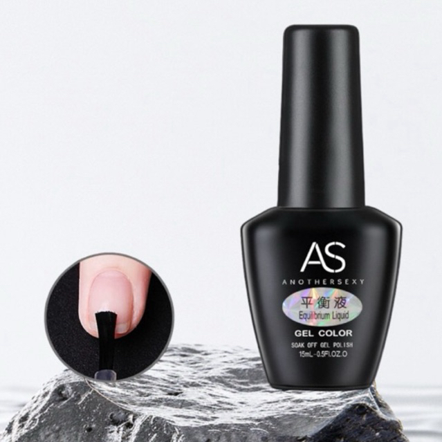 AS 15ml. (ขวดดำ) Base coat,Topcoat,Top matt เบส ท็อปกระจก ท็อปด้าน