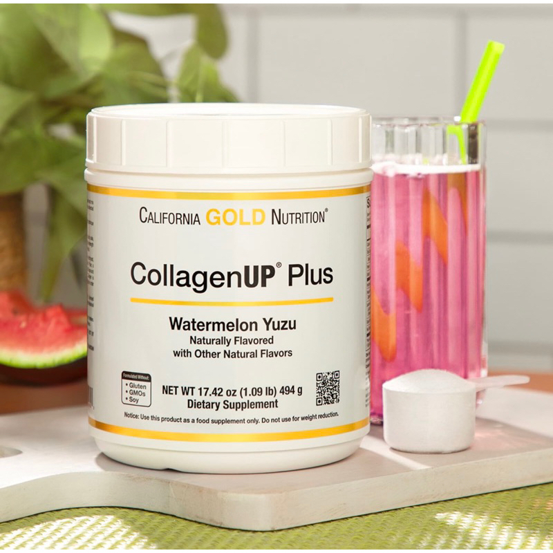 *PREORDER* California Gold Nutrition, Hydrolyzed Marine Collagen Peptides with Fiber and Amino Acids