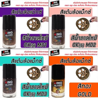 สีแต้มล้อแม็กซ์ King Gloss สีดำด้าน