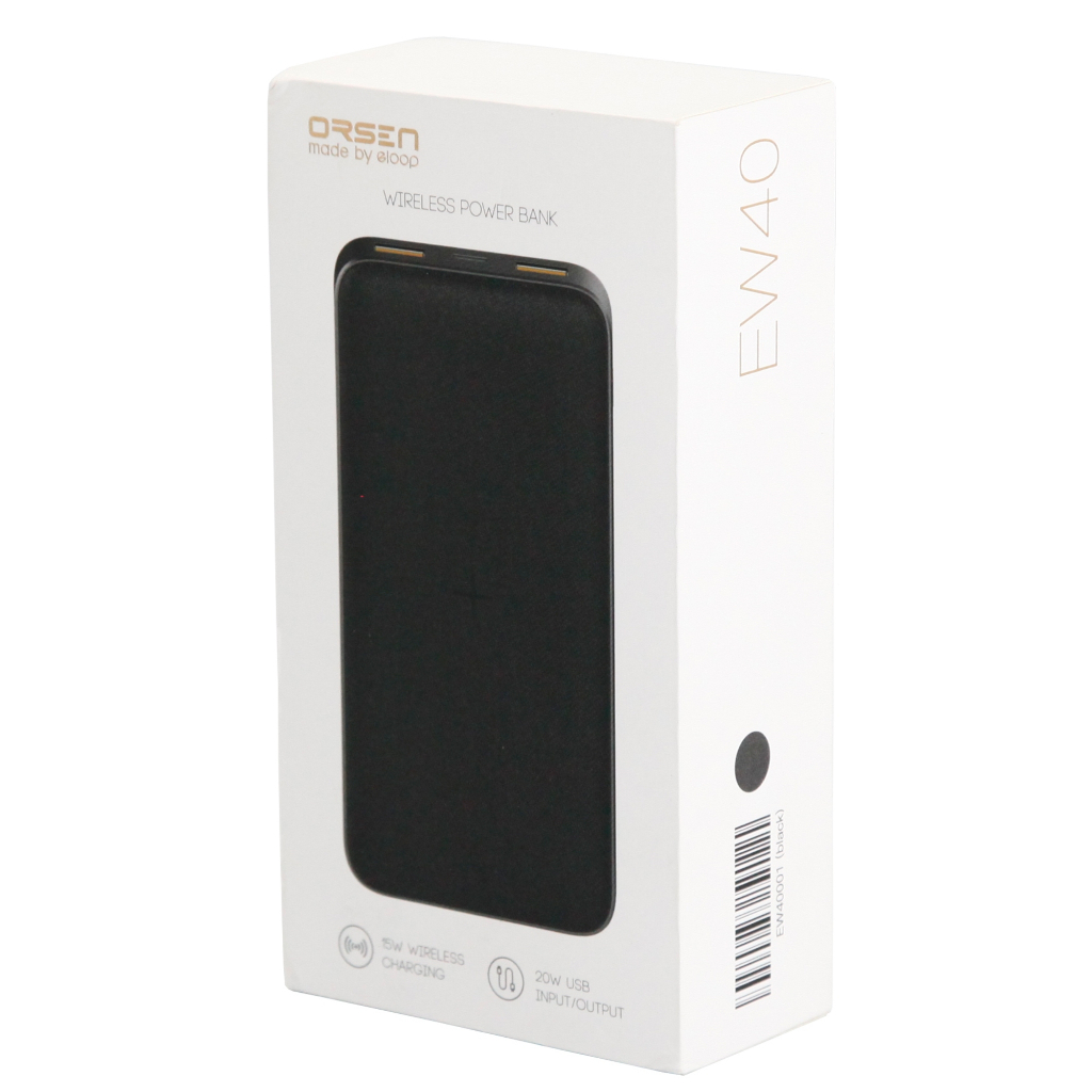 POWEW BANK ORSEN by ELOOP แบตสำรองชาร์จไร้สาย 20000mAh ชาร์จเร็ว Q.C3.0
