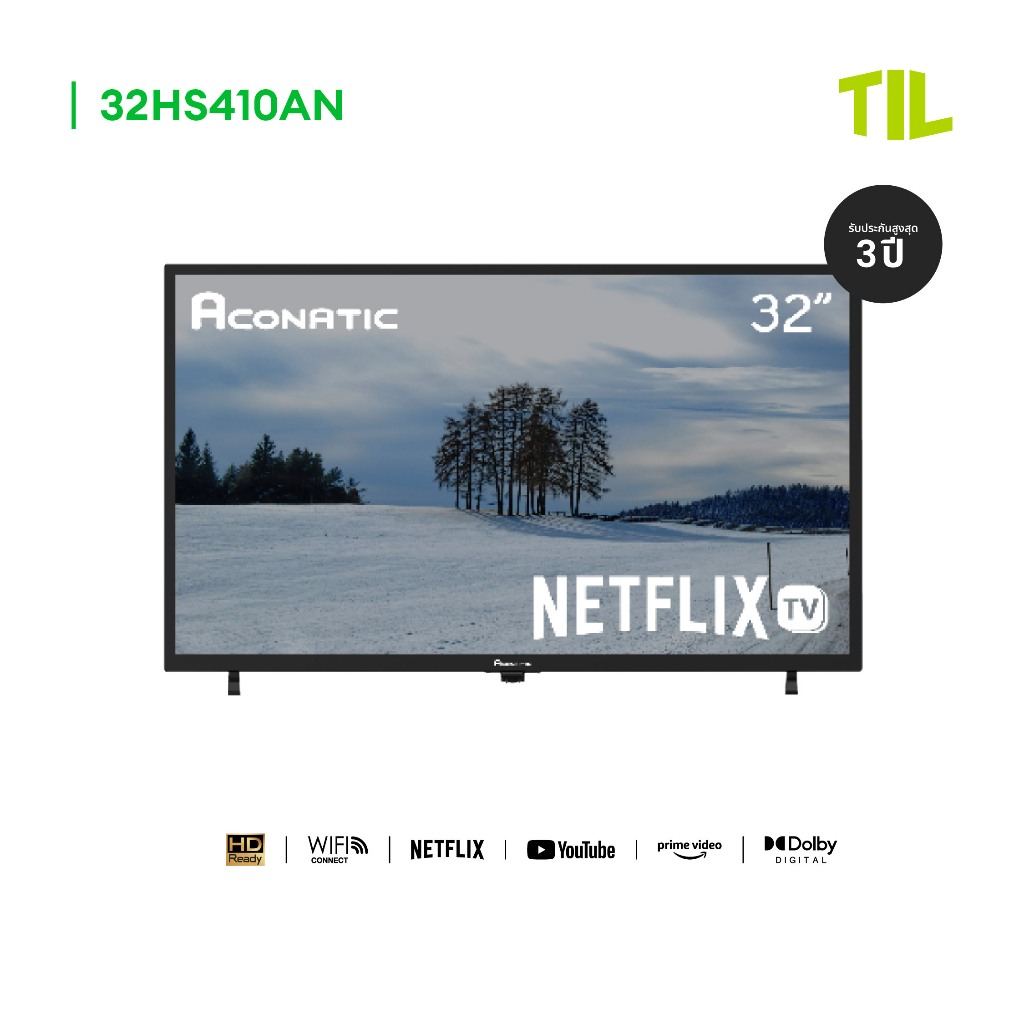 Aconatic LED Netflix TV Smart TV HD สมาร์ททีวี ขนาด 32 นิ้ว รุ่น 32HS410AN (รับประกัน 3 ปี)