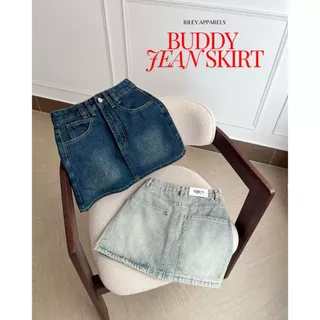 Riley.apparels - Buddy Jean Skirt กระโปรงยีนส์สั้น 7008