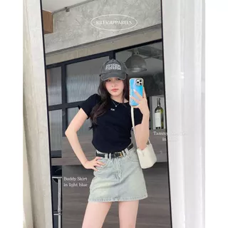 Riley.apparels - Buddy Jean Skirt กระโปรงยีนส์สั้น 7008