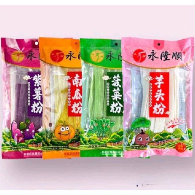 เส้นหนึบหม่าล่า เส้นมันเทศ,มันม่วง เส้นผักและผลไม้ 200กรัม (ไม่ต้องแช่น้ำ) 永隆顺