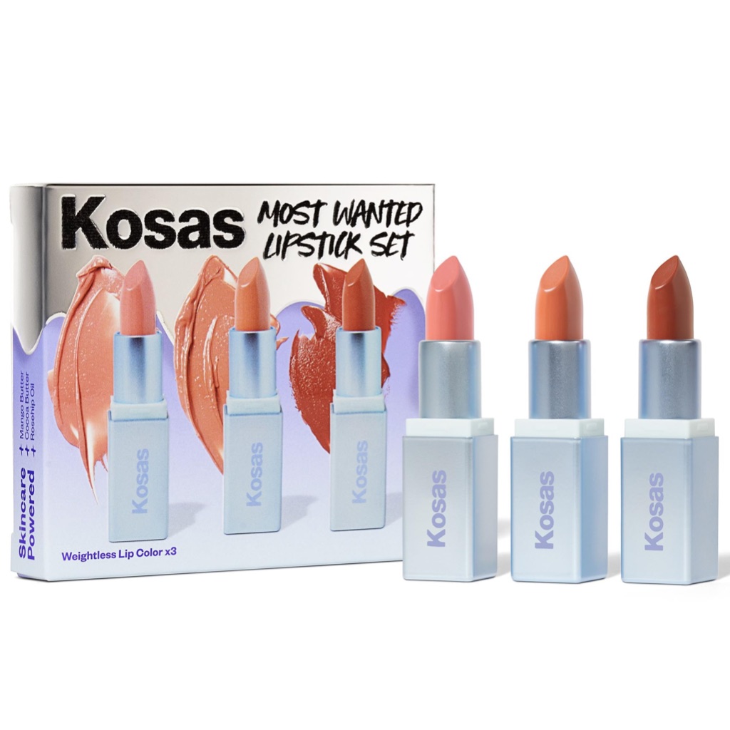 แท้💯% [เช็คใบเสร็จได้] Kosas Weightless Lip Color Most Wanted Lipstick Set