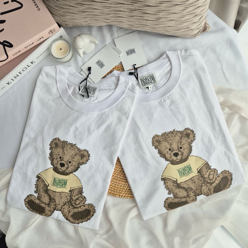 พร้อมส่ง Marithe Francois DOODLE BEAR TEE เสื้อยืด Marithe ลายหมี