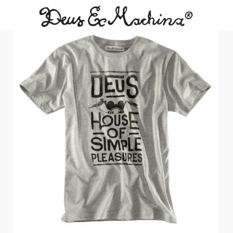 เสื้อยืด  DEUS สีเทา งานแท้💯% (DU022）