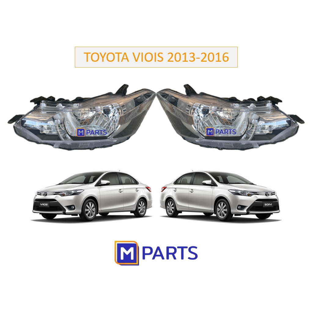 ไฟหน้า โตโยต้า วีออส TOYOTA VIOS ปี 2013-2016 MPARTS