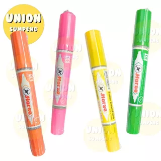 (USP)💢ราคาส่ง💢(ชุด12สีครบ)แท้💯 ปากาเคมี2หัว ตราม้า ชุด12สี ปากกาเคมี 2 หัว เคมี Horse Twin Marker (บรรจุ1ชุด)