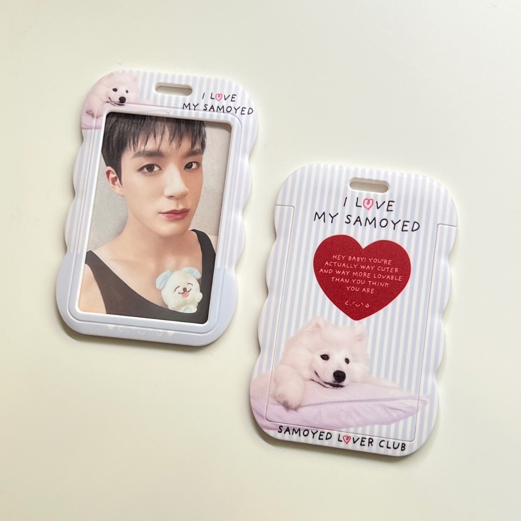 Card holder กรอบใส่บัตร กรอบใส่การ์ด samoyed i love nct dream