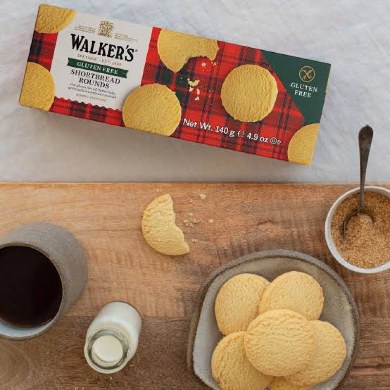 มี3แบบ Walkers shortbread gluten free ginger & lemon / chocolate chip นำเข้าจากสก็อตแลนด์ คุกกี้