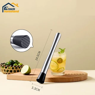 แท่งบดผลไม้ ไม้บดค็อกเทล ค้อนน้ำแข็ง สเเตนเลส 304 อุปกรณ์บาร์เทนเดอร์ Cocktail Muddler